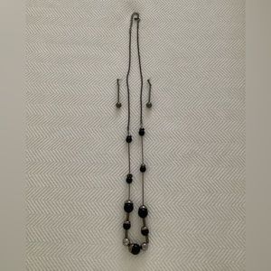 Dangler Earrings and Long Chain Set
